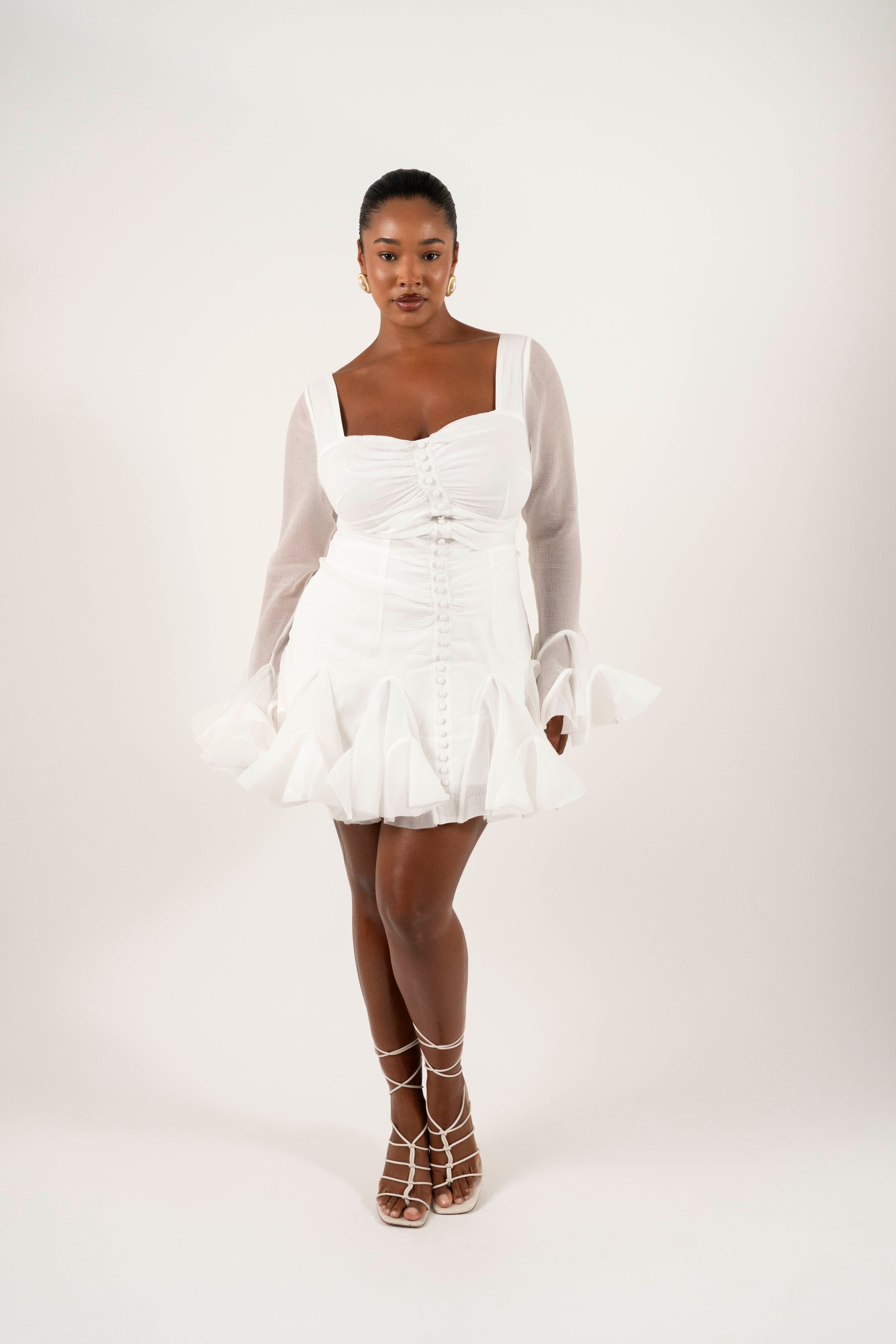 aria mini dress White Color:Leopard print Wedding Dress With Burgundy it features a backless PAYDAY