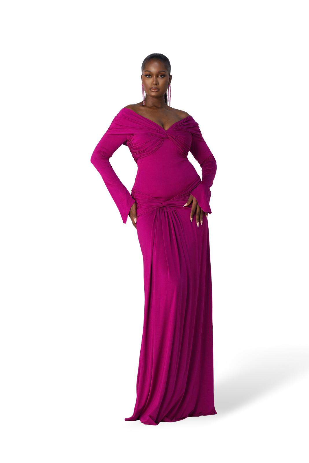 Cassia Gown Magenta
