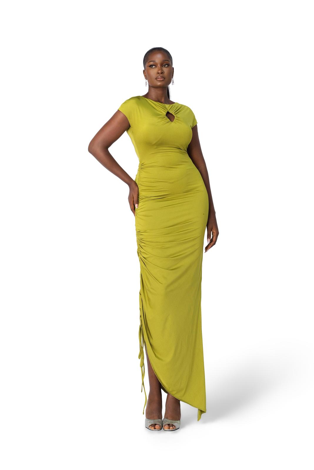 Seraya Midi Dress Olive