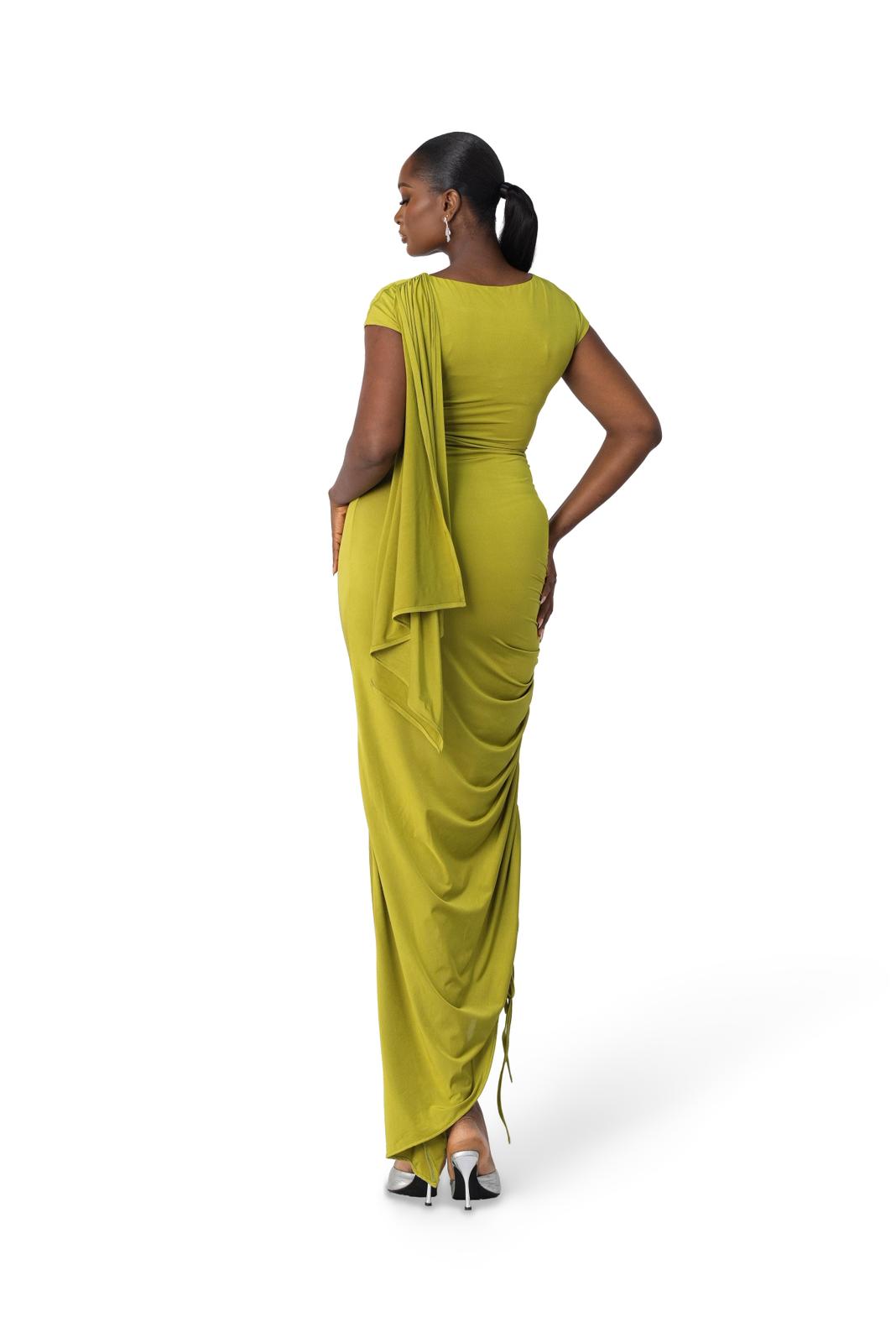 Seraya Midi Dress Olive
